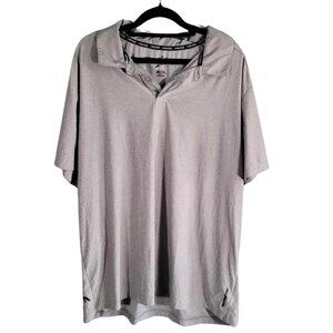 Men's HEAD heathered grey golf shirt. GUC